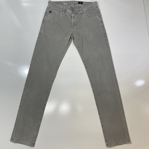 AG Adriano Goldschmied Men’s Pants Gray Jeans Relaxed Straight Leg 30x34 - Picture 1 of 8